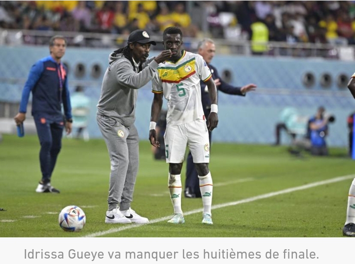 Idrissa Gana Gueye suspendu pour les 8es de finale contre l’Angleterre